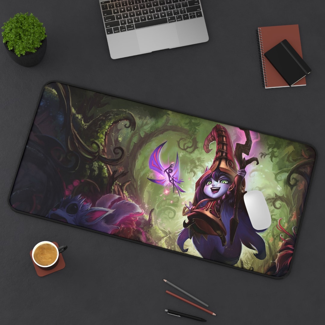 Lulu League of Legends Mouse Pad: Non-slip Gaming Desk Mat