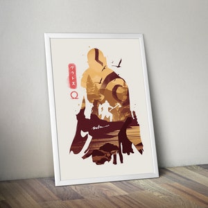 God of War Game Art Kratos God of War Poster Video Game Art Gaming Poster Gamer Room Decor Gaming Print Gaming Art