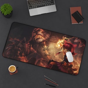 Annie League of Legends Mouse Pad League of Legends  League of Legends Desk Mat Gamer Room Decor Gift For LoL Gamer Gaming Mouse Pad