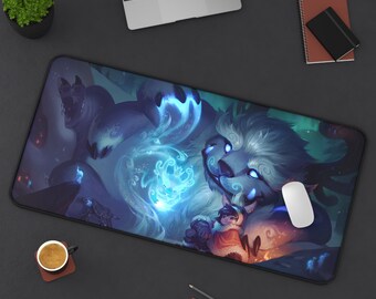 Nunu & Willump League of Legends Mouse Pad League of Legends League of Legends Desk Mat Gamer Room Decor Gift For LoL Gamer Gaming Mouse Pad