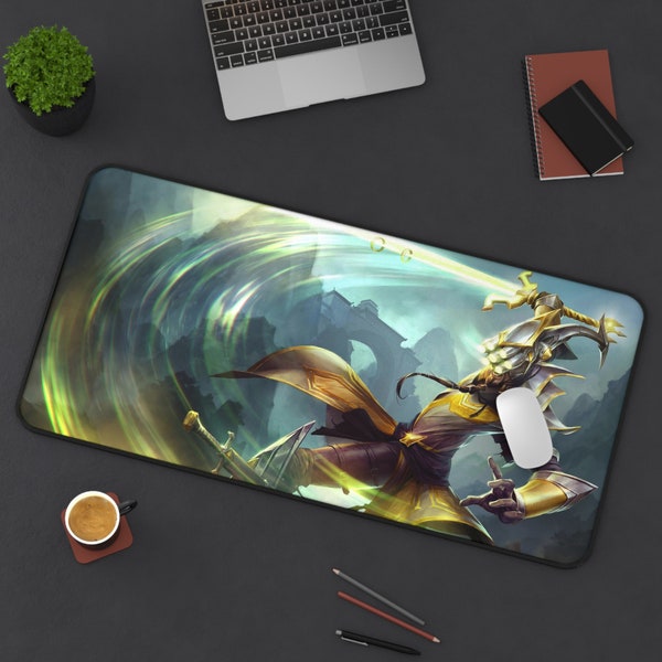 Master Yi League of Legends Mouse Pad League of Legends  League of Legends Desk Mat Gamer Room Decor Gift For LoL Gamer Gaming Mouse Pad