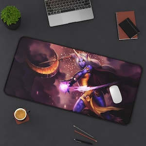 Soraka League of Legends Mouse Pad League of Legends  League of Legends Desk Mat Gamer Room Decor Gift For LoL Gamer Gaming Mouse Pad