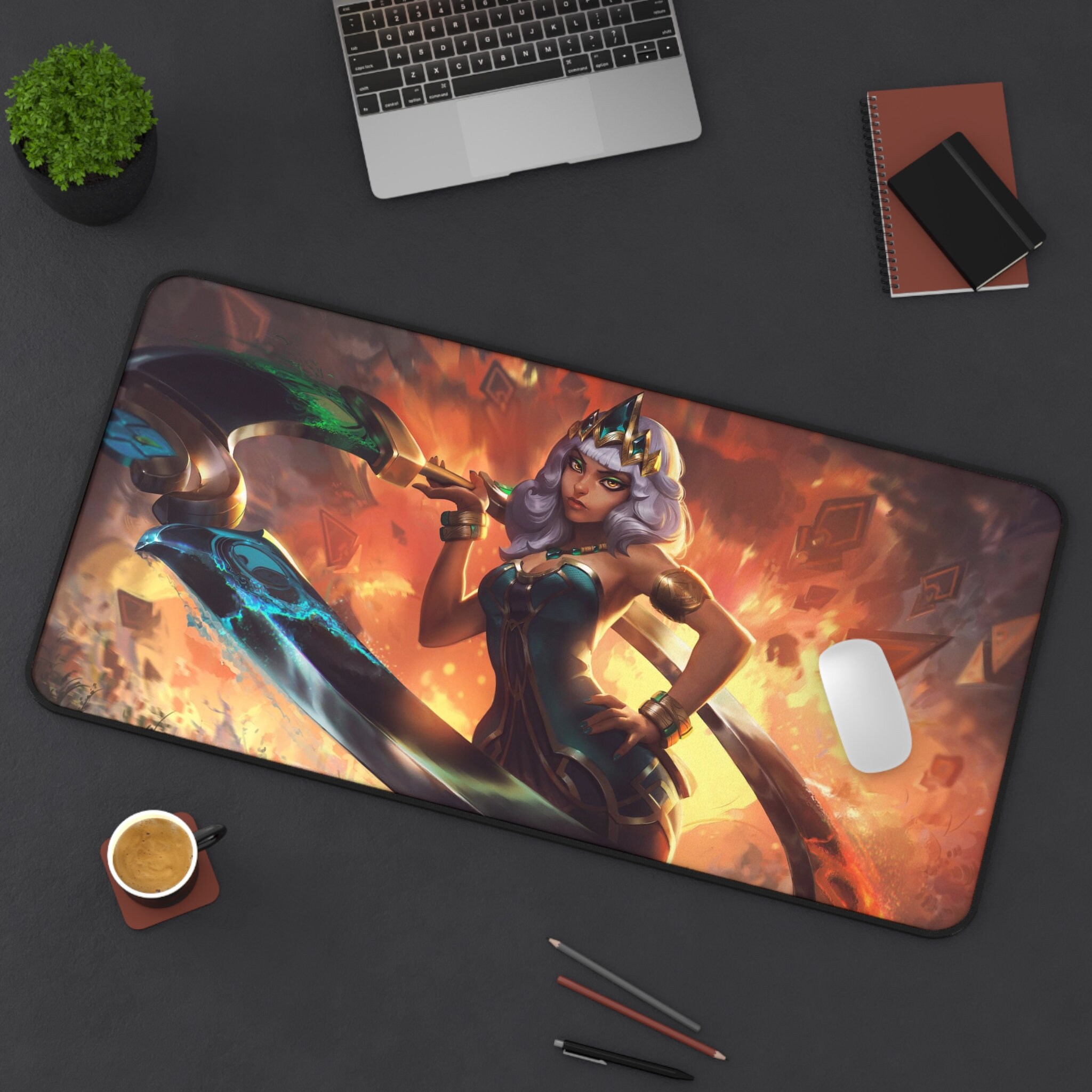 Qiyana League of Legends Mouse Pad League of Legends League of Legends Desk Mat Gamer Room Decor
