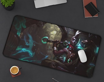 Ekko League of Legends Mouse Pad League of Legends  League of Legends Desk Mat Gamer Room Decor Gift For LoL Gamer Gaming Mouse Pad