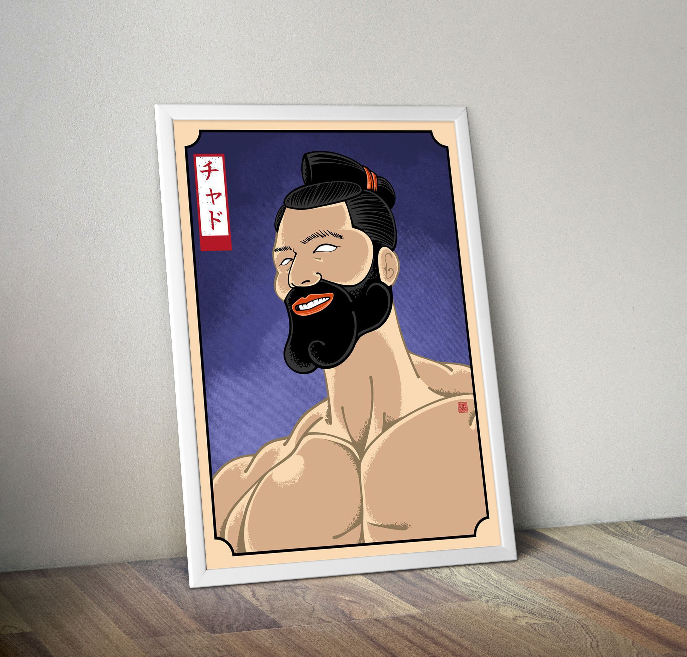 Giga Chad Sticker for Sale by Chaiser