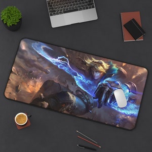 Ezreal League of Legends Mouse Pad League of Legends  League of Legends Desk Mat Gamer Room Decor Gift For LoL Gamer Gaming Mouse Pad