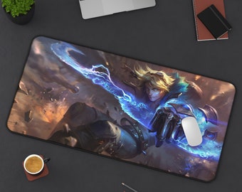 Ezreal League of Legends Mouse Pad League of Legends  League of Legends Desk Mat Gamer Room Decor Gift For LoL Gamer Gaming Mouse Pad