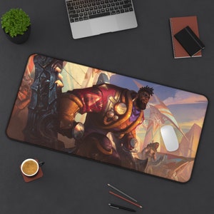 K&#39;Sante League of Legends Mouse Pad League of Legends  League of Legends Desk Mat Gamer Room Decor Gift For LoL Gamer Gaming Mouse Pad