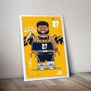 Jamal Murray Poster for Sports Fan  Basketball Poster NBA Poster  Wall Art for Basketball Fans Modern Sports Decor