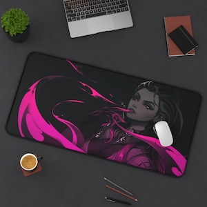 Reyna Valorant Mouse Pad Valorant Valorant Desk Mat Gamer Room Decor Gift For Valorant Gamer Gift For Boyfriend Gaming Mouse Pad