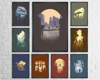 The Last Of Us 2 Poster Set The Last Of Us 2 Wall Art  Adventure Print Gaming Poster Room Decor Gift For Gamer Unique Gift Idea Gaming Art