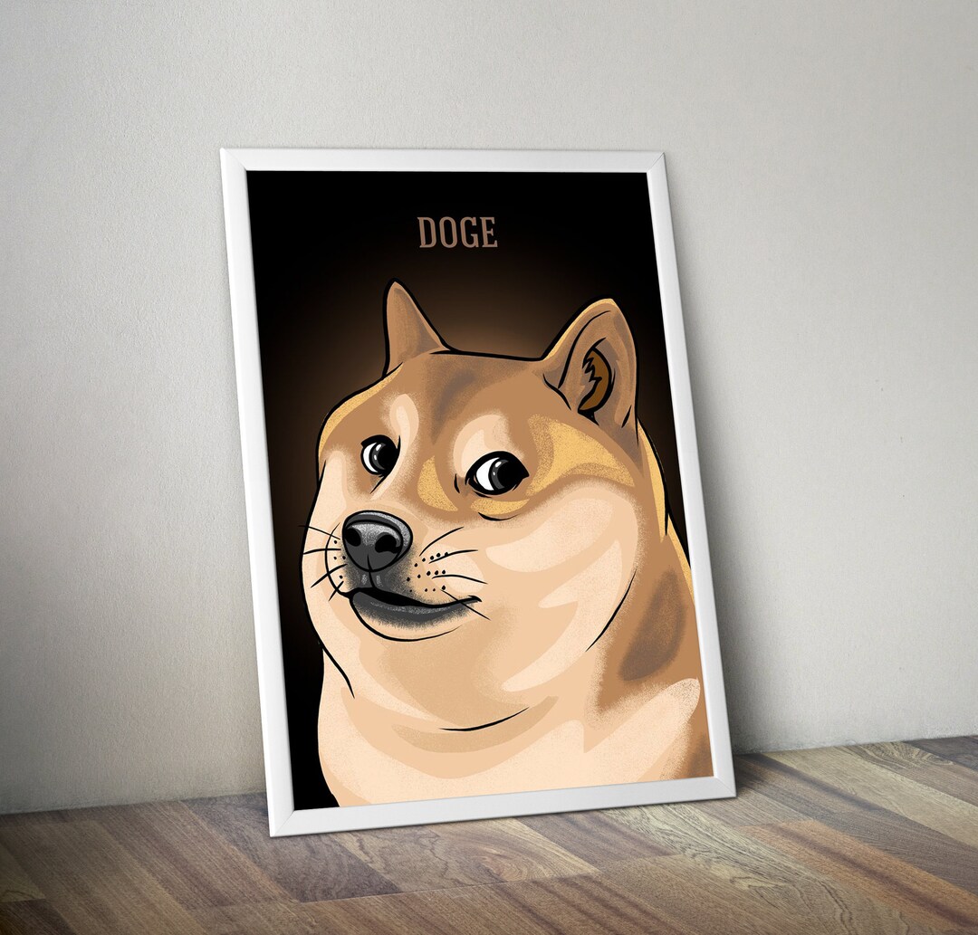 Doge Meme Poster Funny Memes Funny Present Meme Poster Funny - Etsy