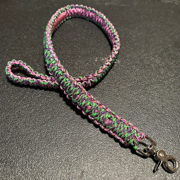 Paracord Double Cobra Weave Dog Leash , Dog Leashes, Cobra Weave , Puppy Leash , Hand Woven, custom made, custom colors