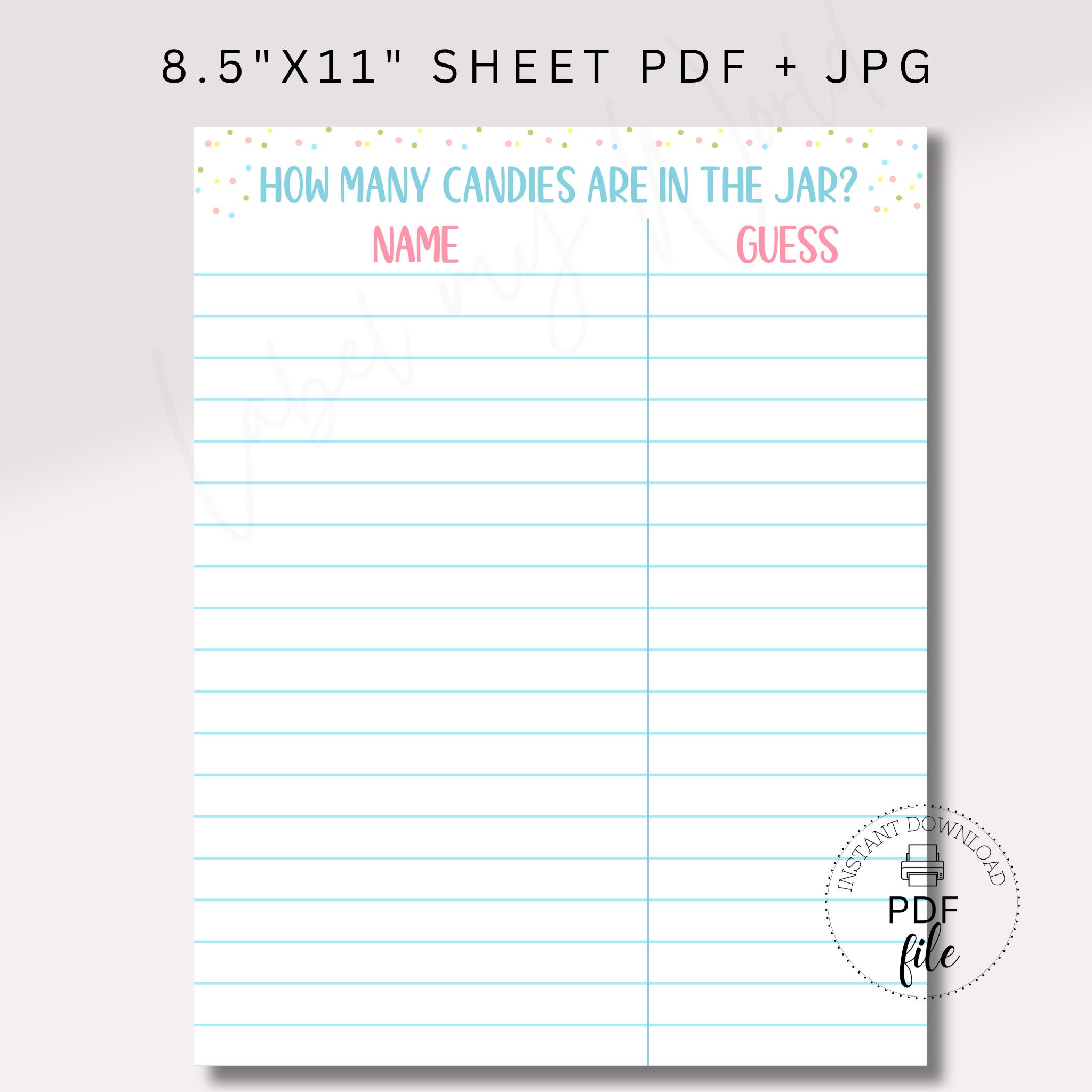 Free Printable Guess How Many Sweets In The Jar Template Rossy Printable Free Printable Guess How Many Sweets In The Jar Template Rossy Printable