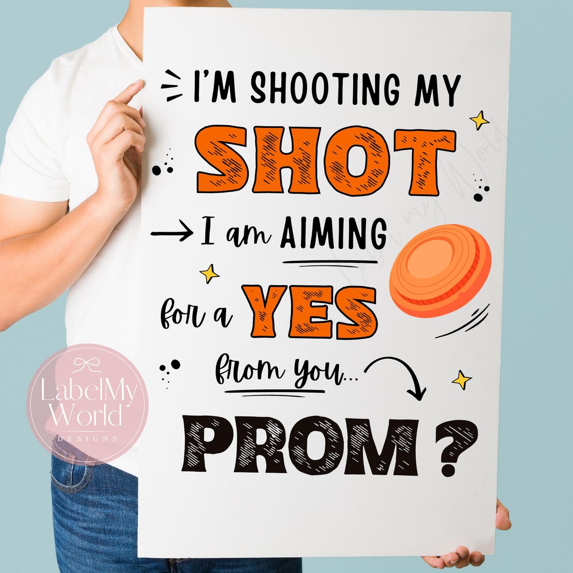 Promposal Sign Track Skeet/trap Shooting Promposal Sign, Printable Clay Shooting PROM Poster ...