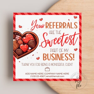 Valentine Schokolade / Süßigkeiten / Leckereien Realtor Pop By Geschenkanhänger | Druckbares Makramee Tag | PDF mit personalisiertem Anhänger für die Wertschätzung des Kunden