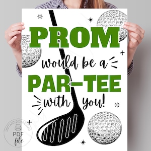 Afdrukbaar PROM-golfvoorstelbord | Het bal zou bij jou passen! Poster middelbare school dans | Pdf's van 8 x 10, 16 x 20 en 18 x 24 inch + jpg-bestanden