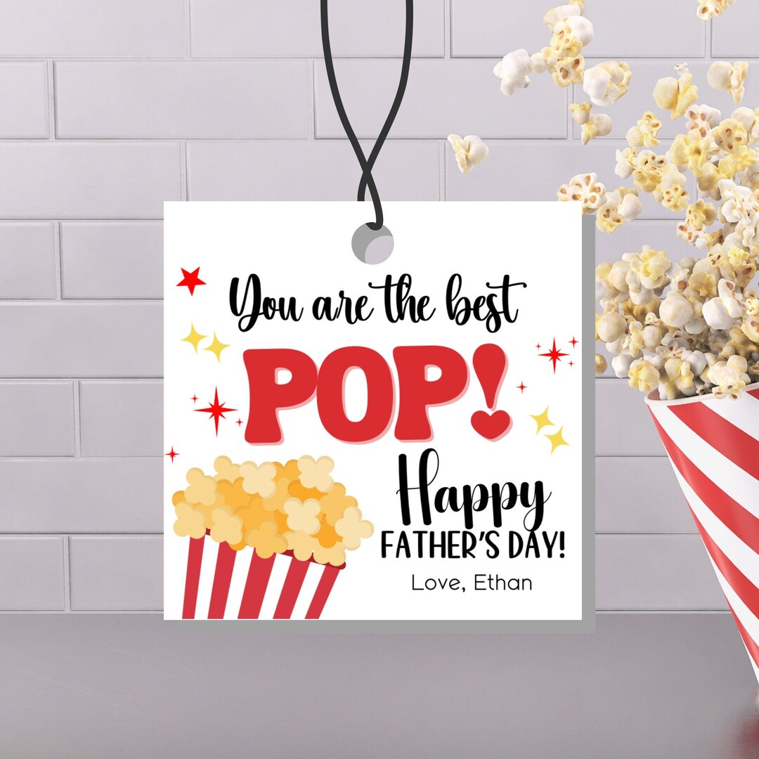 Editable Happy Father's Day Gift Tag Printable Personalized Father's