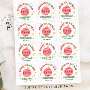 Printable Playdough Christmas Tag, Wishing You Doh-best Christmas ...