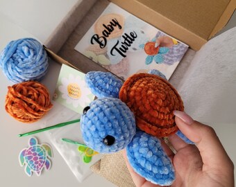 Kit de crochet baby turtle