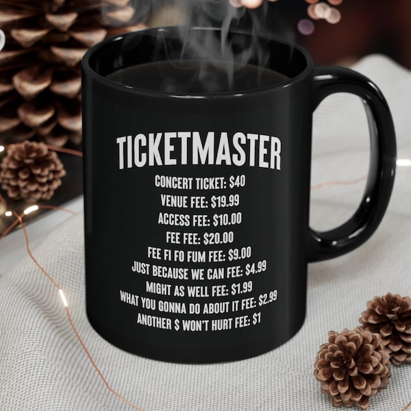 Funny Concert Mug | Funny Ticketmaster Mug | Festival Lovers Mug | Gift for a Music Lover| Concert Mug |Music Mug | Rock Concert |K POP Gift
