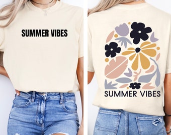 Comfort Color Retro Wild Flower T Shirt, Boho Floral Shirt, Floral Nature Shirt, Vintage Flower Tee, Retro Botanical Shirt, Cottagecore Tee