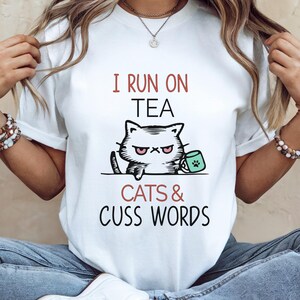Funny Cat Shirt Cat Lovers Gift Sarcastic Shirt Cat Mom TShirt Graphic Cat Shirt Catfulness Shirt Fun Cat Shirt Womens Cat Shirt Tea Lovers
