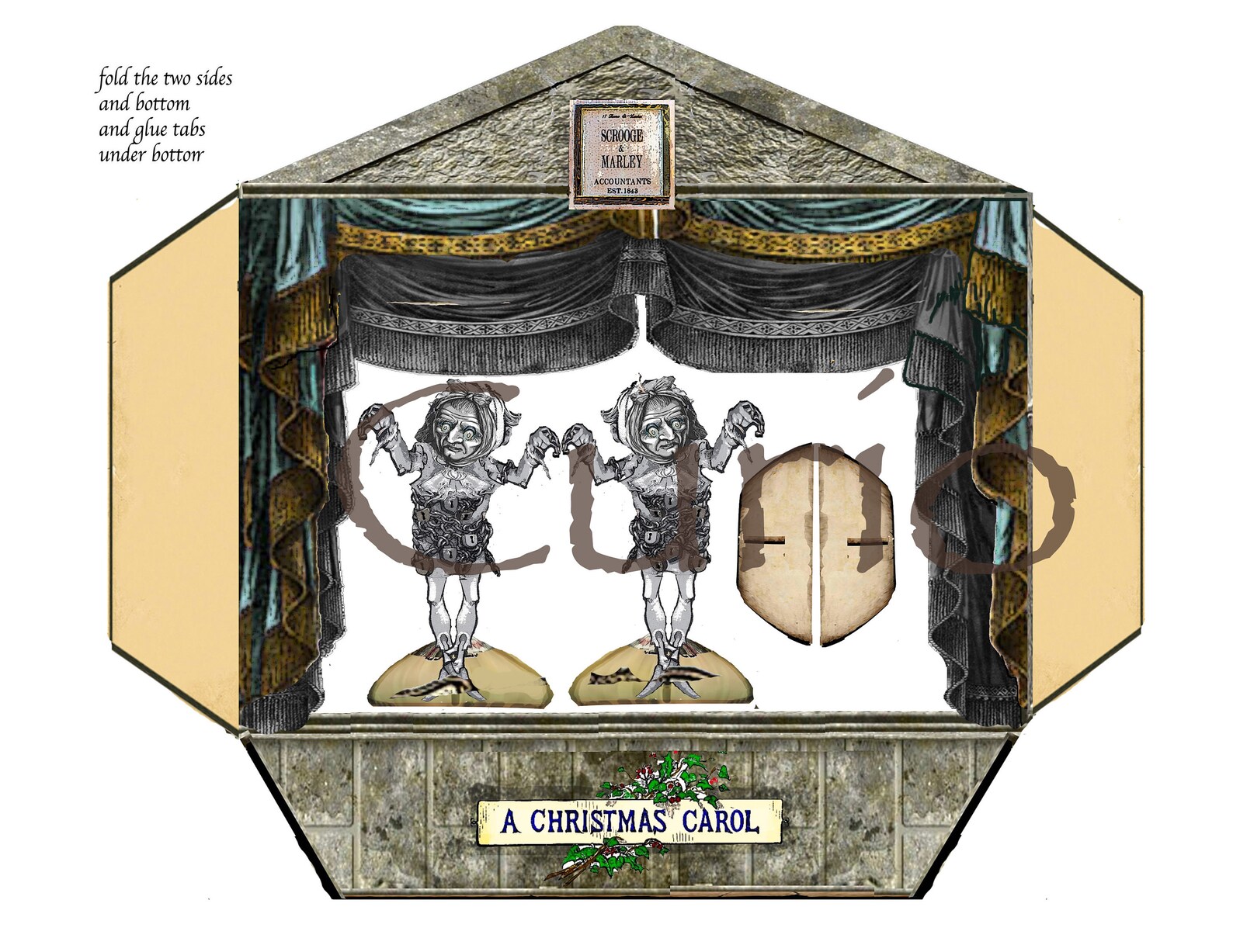 Printable Miniature Theatre A Christmas Carol Theatre and Characters ...