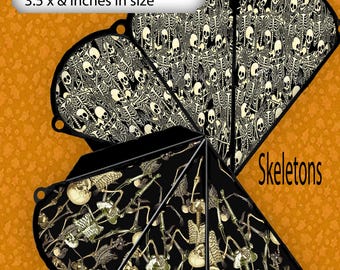 Conos de esqueleto de Halloween victorianos: Cono de papel gótico DIY (Descarga PDF)