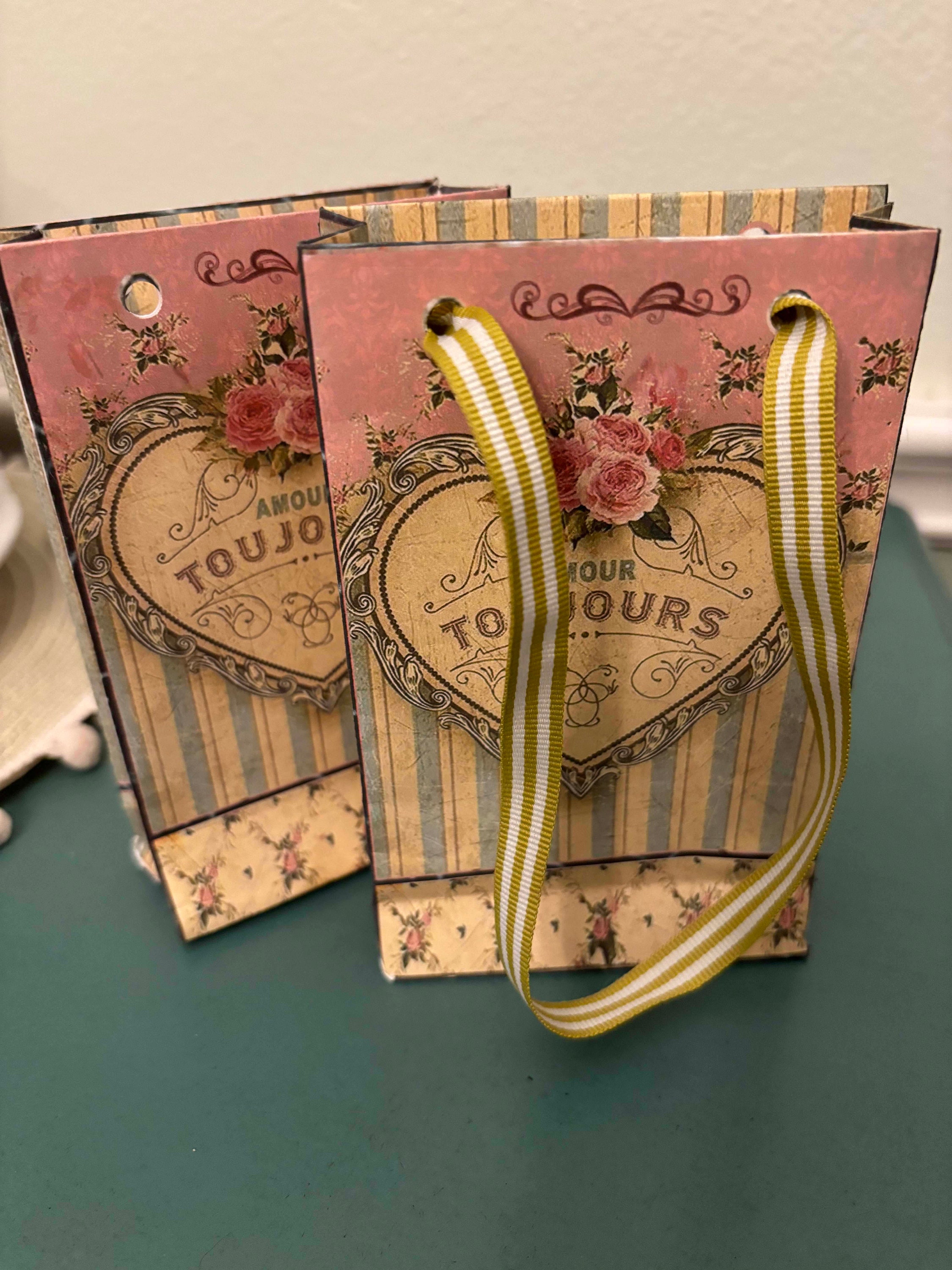 Printable Valentine Bag With a Set of 4 Valentine Day Hearts Great for ...
