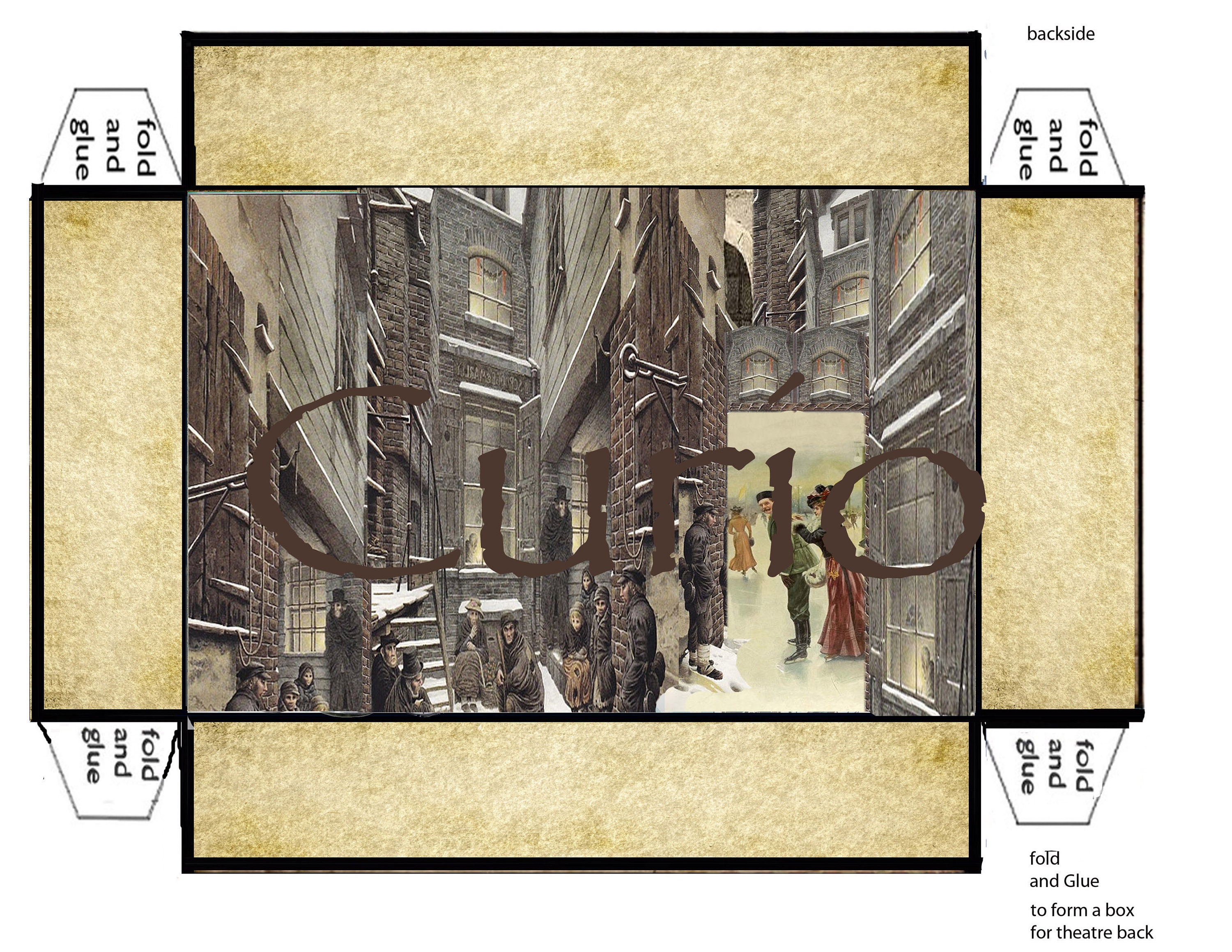 Printable Miniature Theatre A Christmas Carol Theatre and Characters ...