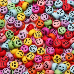18K Gold Filled Smiley Face Beads, BD104 - BeadsCreation4u