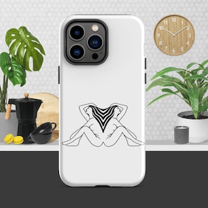 Tough Case for iPhone with Beautiful Tattoo Design