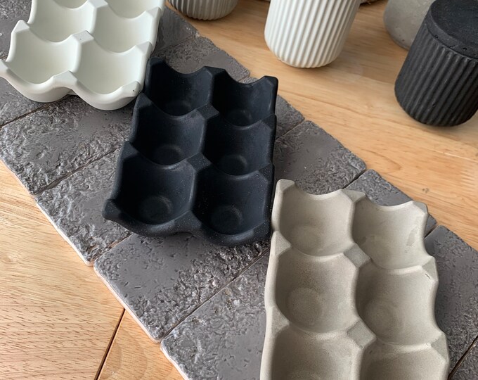 Green Ceramic Egg Tray, Holds 6 or 12 Eggs Etsy UK