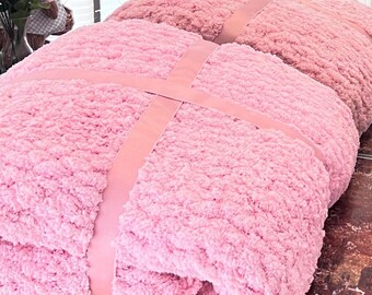 Super soft adult throw blanket, Chenille fluffy blanket, Baby blanket made for adults