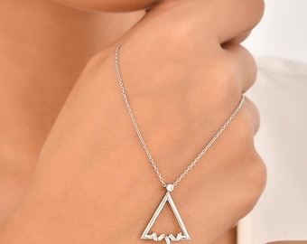 14K Gold Natural Diamond Necklace