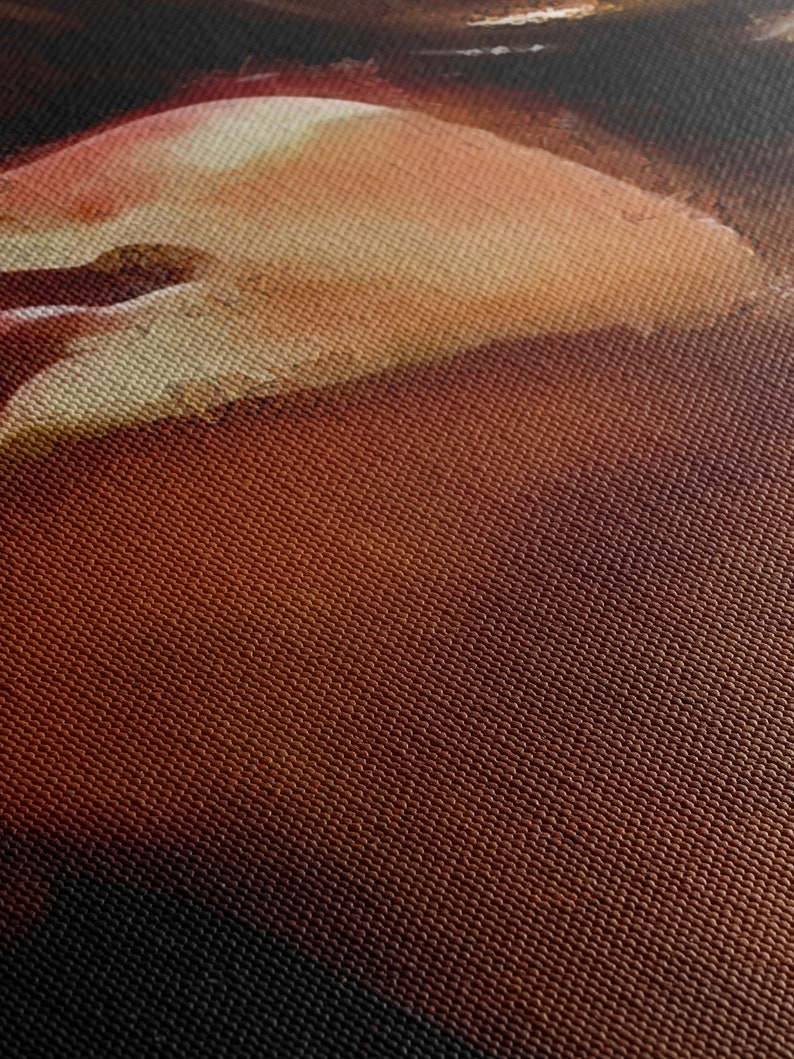 BDSM Art Sexy Collared Woman Painting Bondage Gallery Canvas Wrap Aspect Ratio 2:3 up to 32x48