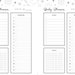 Printable Black and White Daily Planner Bundle With Starry-themed ...