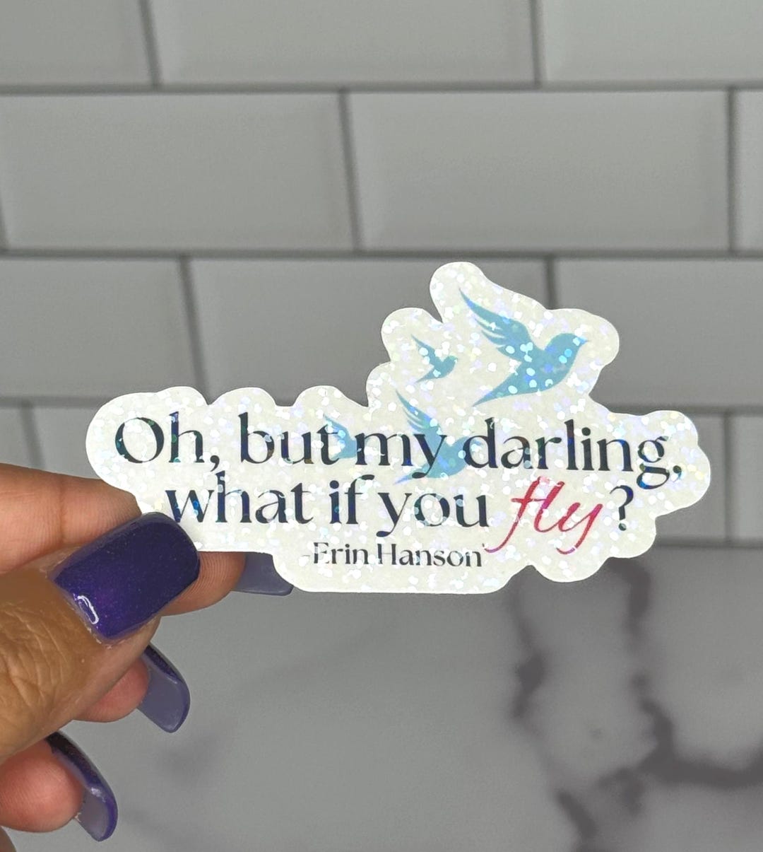 Inspirational Quote Vinyl Sticker, Waterproof Decal, Matte, Glossy ...