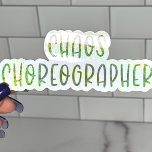 Chaos Choreograph Vinyl Aufkleber - Freche und doch schicke Aufkleber für deinen Laptop oder deine Wasserflasche