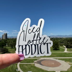 Iced Coffee Addict | Vinyl sticker