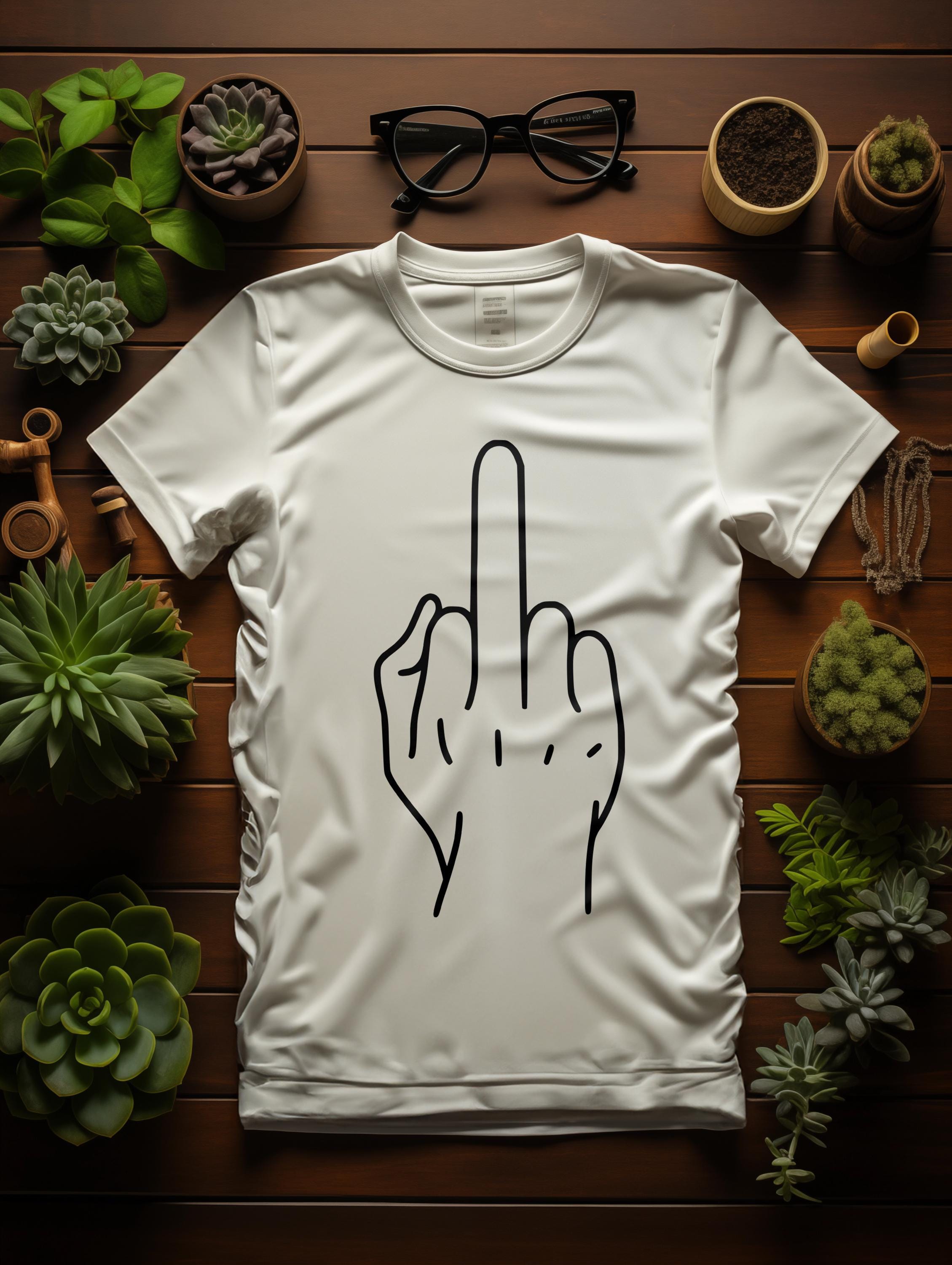 Unisex Shirt Middle Finger Sign | Middle Finger Shirt | Fuck off T
