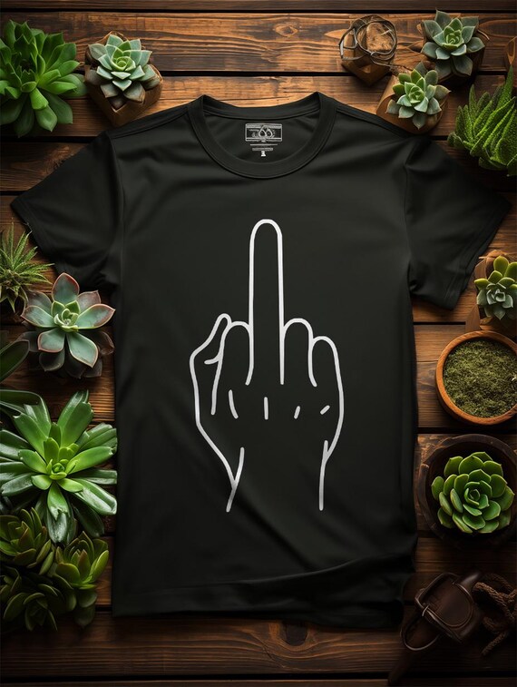 Unisex Shirt Middle Finger Sign | Middle Finger Shirt | Fuck off T