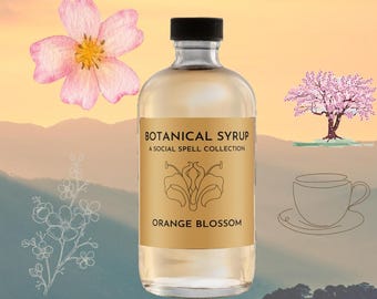 Orange Blossom Coffee Syrup: Artisanal Floral Cocktail Syrup