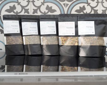 Organic Herbal Facial Steam: Rose, Calendula, Rosemary - 1.5 oz