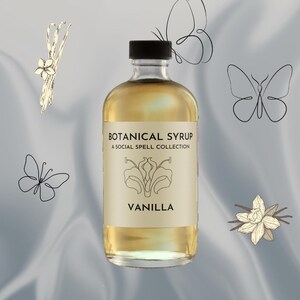 French Vanilla Bean syrup : Gourmet Coffee Sweetener for Cocktail   Lattes