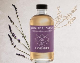 Lavender Syrup, Floral Coffee Syrup, Cocktail Mixer