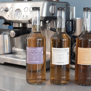 Botanical Simple Syrup: Choose Your Flavor, 25 oz Bottle