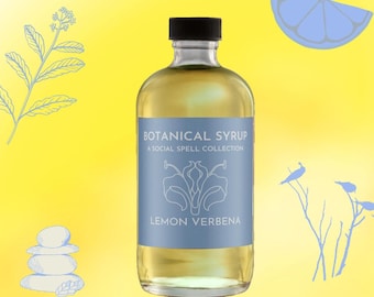 Handcrafted Lemon Verbena Syrup: Natural Soda Syrup