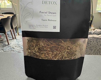 Organic Detox Herbal Facial Steam: Toxin Release, Self Care Spa